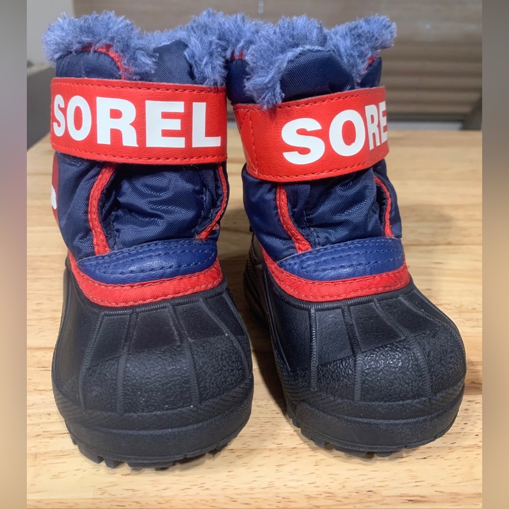Sorel Snow Commander Baby Toddler Size 4 Insulated Winter Snow Boots